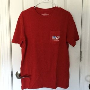 NWOT Red Vineyard Vines Patriotic Cotton T-Shirt